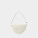 PATOU Le Petit Patou 小号白色光面小牛皮斜挎包