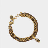 Pave Double Chain 双链条金属手链