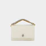 Small Skull Ch Hobo Bag - Alexander Mcqueen -  Soft Ivory - Leather