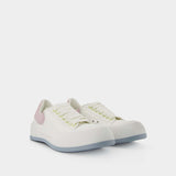 Sneakers Oversize 白色皮质白色鞋跟运动鞋