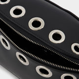 Biker Bumbag Belt Bag - Alexander Mcqueen -  Black - Leather
