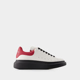 Sneakers Oversize 白色皮质 银色鞋跟运动鞋