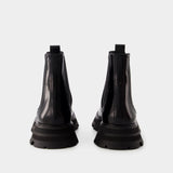 Chelsea黑色牛皮切尔西靴