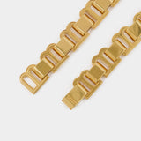 Balenciaga Hourglass Choker金色项链
