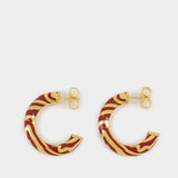 Aurelie Bidermann Liwa Earrings 拼色18K镀金耳饰
