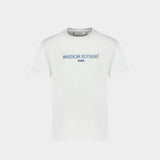 Maison Kitsune Paris T Shirt Logo印花白色T恤