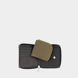Maison Kitsune Zipped Wallet 皮质钱包