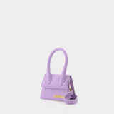 Jacquemus Le Chiquito细肩带皮质斜挎包情侣款正品