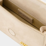 Le Bambino 暗米色皮质手提肩背包