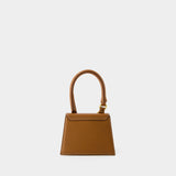 Jacquemus Le Chiquito Moyen Boucle 中号红色皮质斜挎包