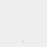 2.5G 抛光拉丝纯银圆形项链