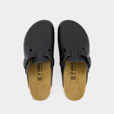 Birkenstock Boston Nl Black 皮质勃肯鞋