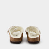 Birkenstock Arizona Sandals 磨绒牛皮带羊毛内衬勃肯鞋窄版