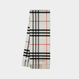 多色格纹羊绒围巾