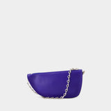 Micro Shield 蓝色牛皮小挎包腋下包