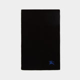 Mu Ribbed黑色羊毛围巾