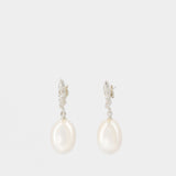 Lustre of the Moon 银色耳环