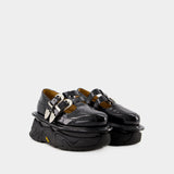 Aj1316 黑色光面小牛皮乐福鞋