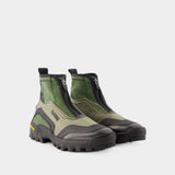 Ganni Sneakers Performance High 军绿色运动鞋