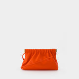 Nanushka The Bar Clutch Mini 迷你植鞣皮手包棕色