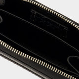 AcneStudios黑色皮质Acite裂纹钱包