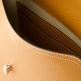 T-Lock 炭灰色皮制T型锁扣单肩包斜挎包