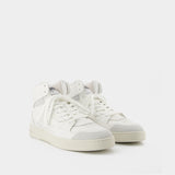 Dice Hi灰色皮质运动鞋