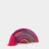 Nannacay Valentina Dreamscape Clutch 多色编制半圆手拿包