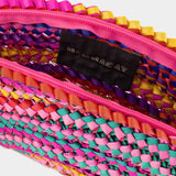Nannacay Valentina Dreamscape Clutch 多色编制半圆手拿包
