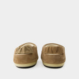 Evolution 米色绒面雪地拖鞋