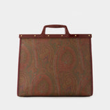 Etro Love Trotter Shopper 皮质手提大托特包