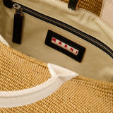 玛尼 Marni Small Basket 拼色编织篮子包手提肩背包