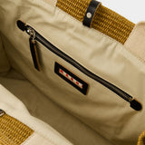 Pelletteria Uomo 棕色大号购物袋棉质