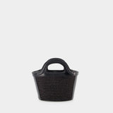 玛尼 Marni Tropicalia Micro Bag 超迷你编织手提肩背包 篮子包