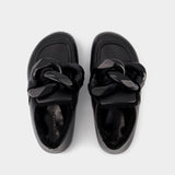 J.W. Anderson Chain Loafer Close Back 光面牛皮乐福鞋
