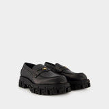 Mocassins Greca Border 皮质乐福鞋