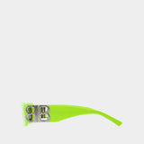 Balenciaga Bb0096S绿色醋酸墨镜