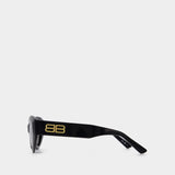Bb0236S Sunglasses - Balenciaga - Black/Grey - Acetate