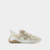 Hogan H597 皮质厚底舒适小白鞋