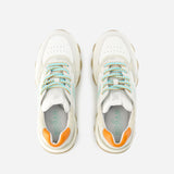 Hyperactive 灰色/棕色光面植鞣皮运动鞋