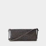 Benedetta Bruzziches VITTISSIMA LA GRANDE 银色水晶网眼腋下包