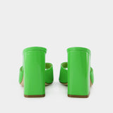 Paris Texas Holly Anja 漆面小牛皮高跟穆勒鞋