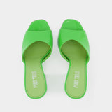 Paris Texas Holly Anja 漆面小牛皮高跟穆勒鞋