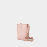 Jil Sander 吉尔桑达 Tangle Sm Padded 玫瑰色皮质单肩斜挎包