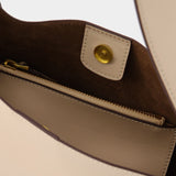 Manu Atelier马努女包Kesme牛皮链条包手提单肩包棕色