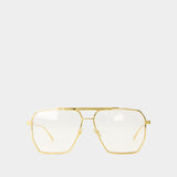 Bv1012s Sunglasses - Bottega Veneta - Metal - Gold