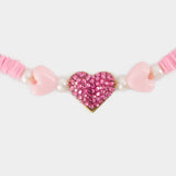 Shourouk Pink Heart Nacklace 项链