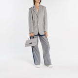 AcneStudios浅灰色皮质Distorti手提包斜挎包