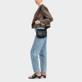 A.P.C. Betty  APC 小牛皮单肩包 纯色翻盖包半月包