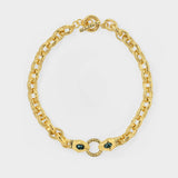 Aurelie Bidermann Tao 绿松石装饰金属项链正品